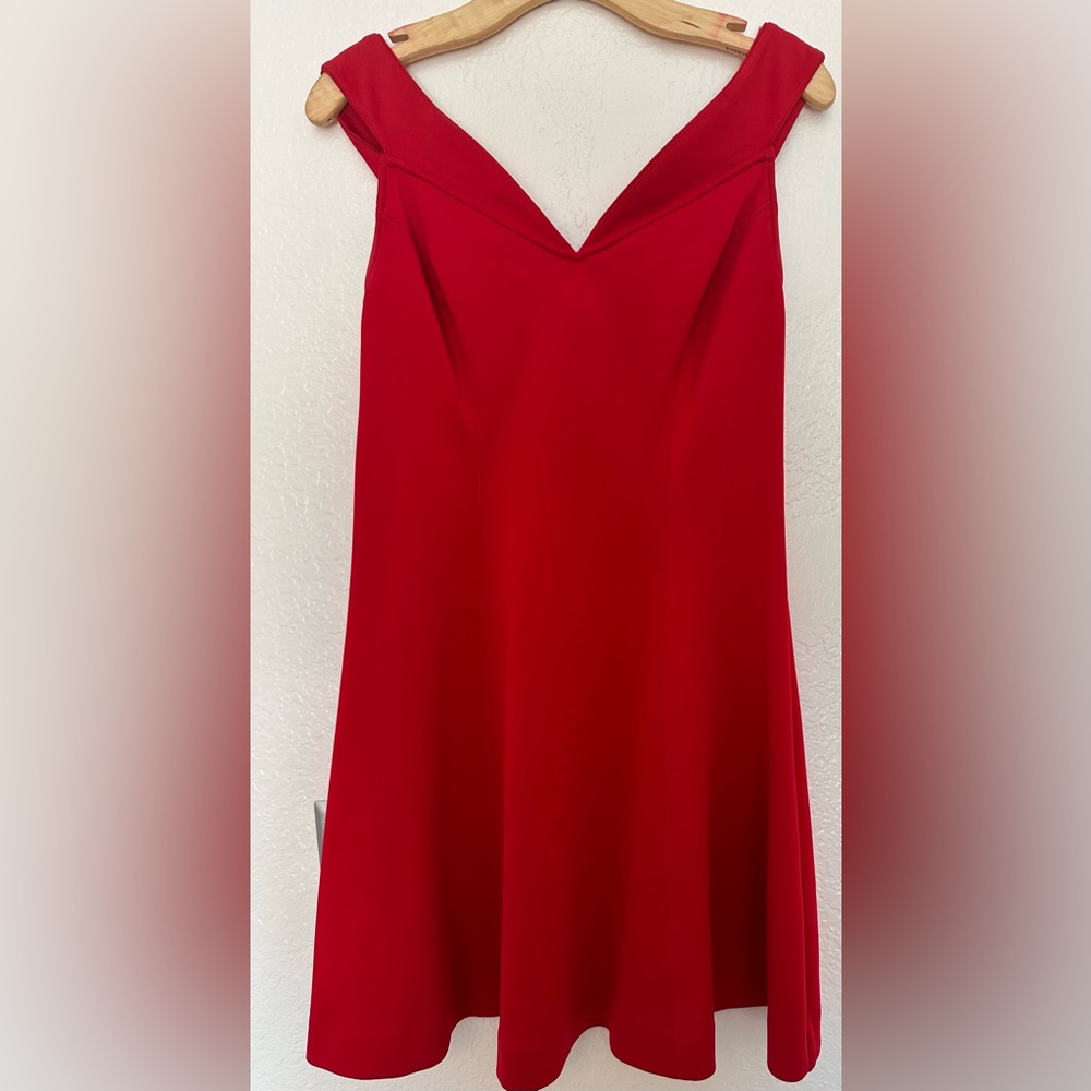 Red cocktail dress